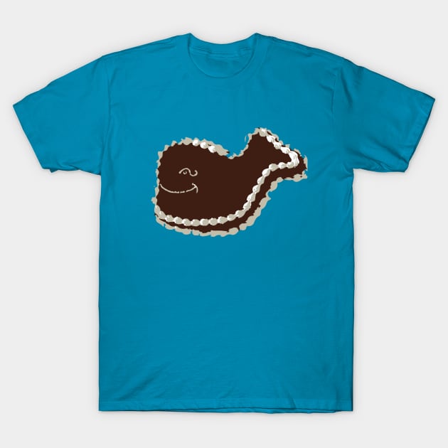 Fudgie The Whale T-Shirt by Poisoned Well Design